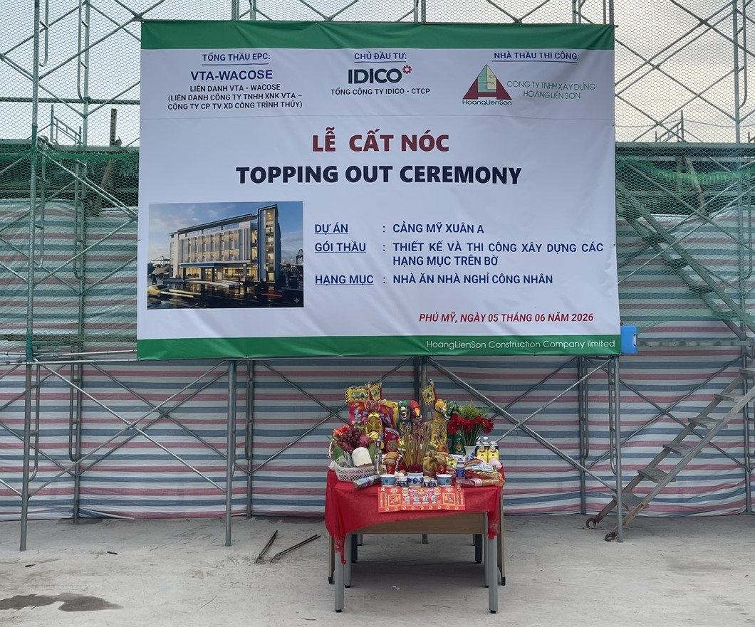 Topping Out Ceremony – My Xuan A Port Project