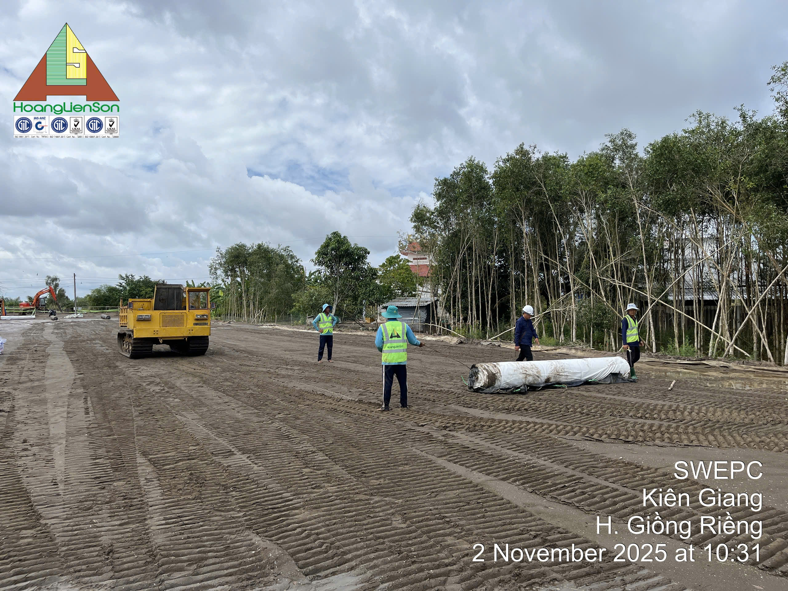 Thi công Tuyến ống bờ - Dự án Đường ống Dẫn khí Lô B - Ô MÔN