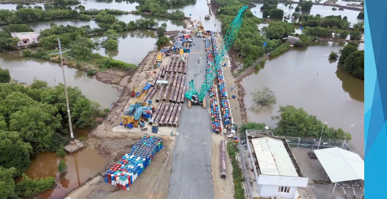 Thi công Tuyến ống bờ - Dự án Đường ống Dẫn khí Lô B - Ô MÔN