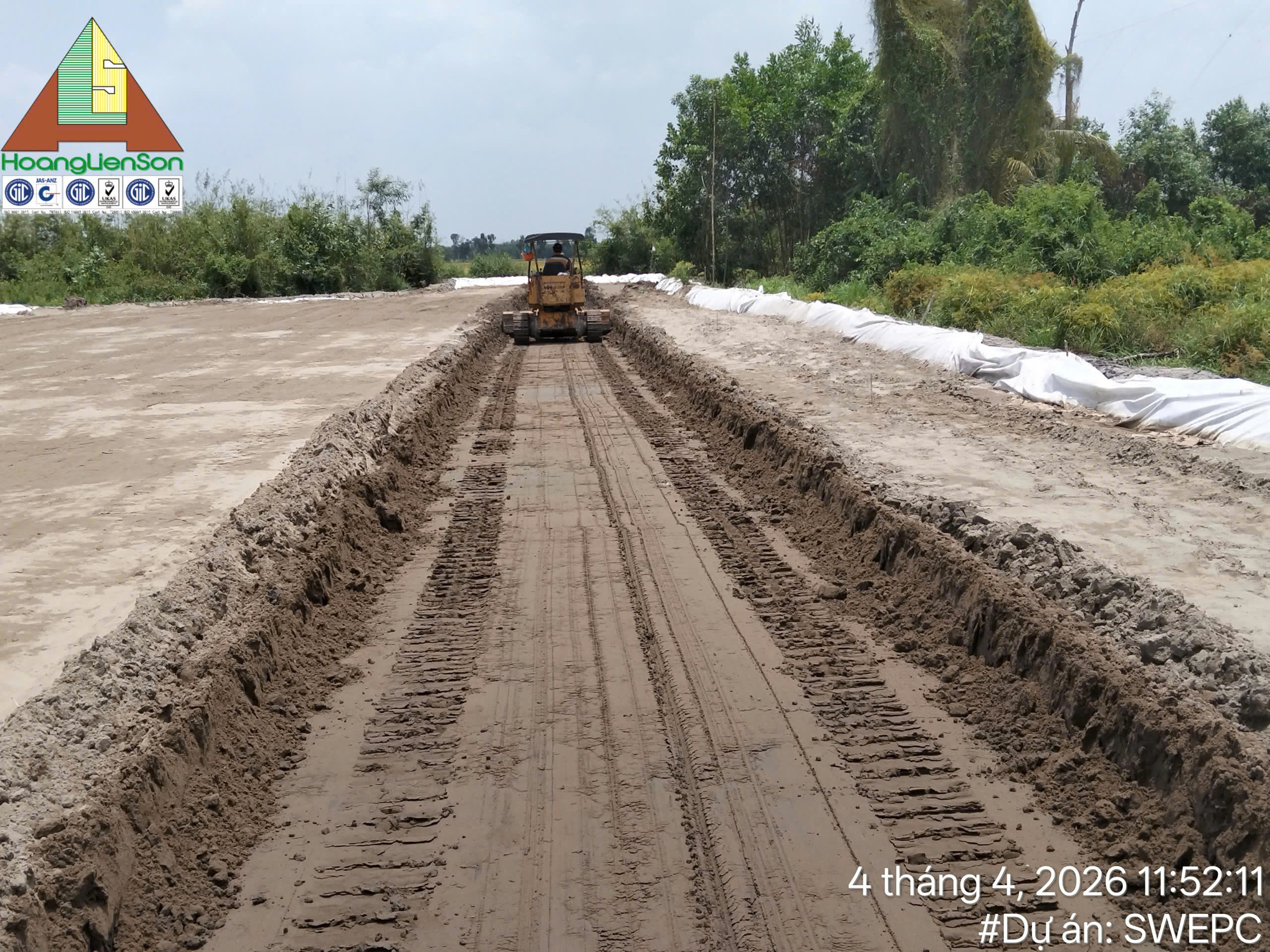 Thi công Tuyến ống bờ - Dự án Đường ống Dẫn khí Lô B - Ô MÔN