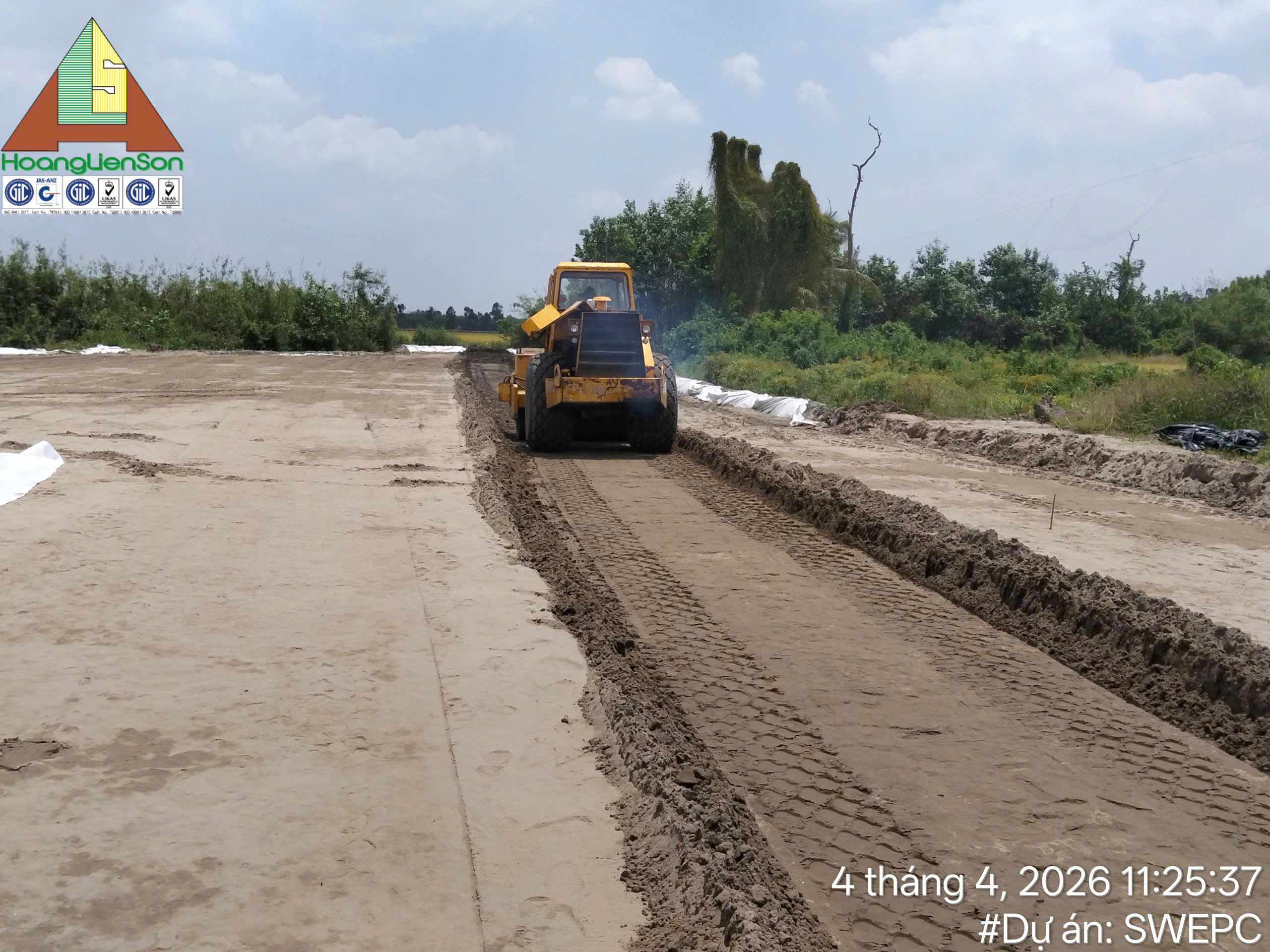 Thi công Tuyến ống bờ - Dự án Đường ống Dẫn khí Lô B - Ô MÔN