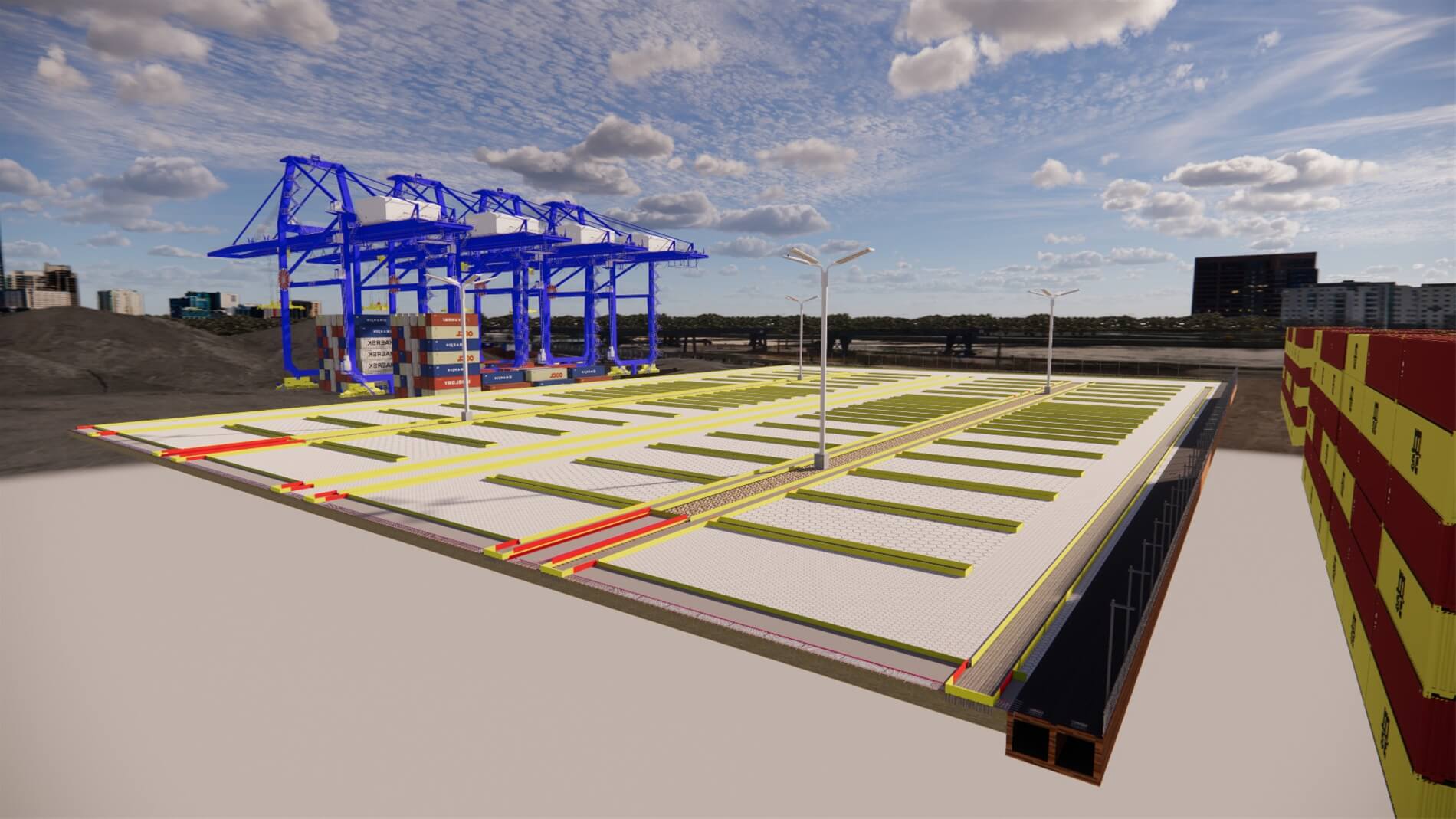 Cảng Quốc tế SP-SSA (SSIT) - Mở rộng Bãi chứa Container (2022)