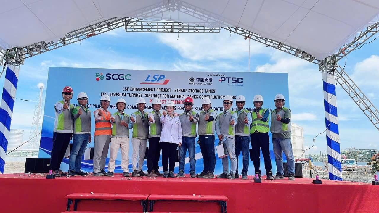 Khởi công Gói thầu Bồn chứa Ethane - Tổ hợp Hóa dầu Miền Nam