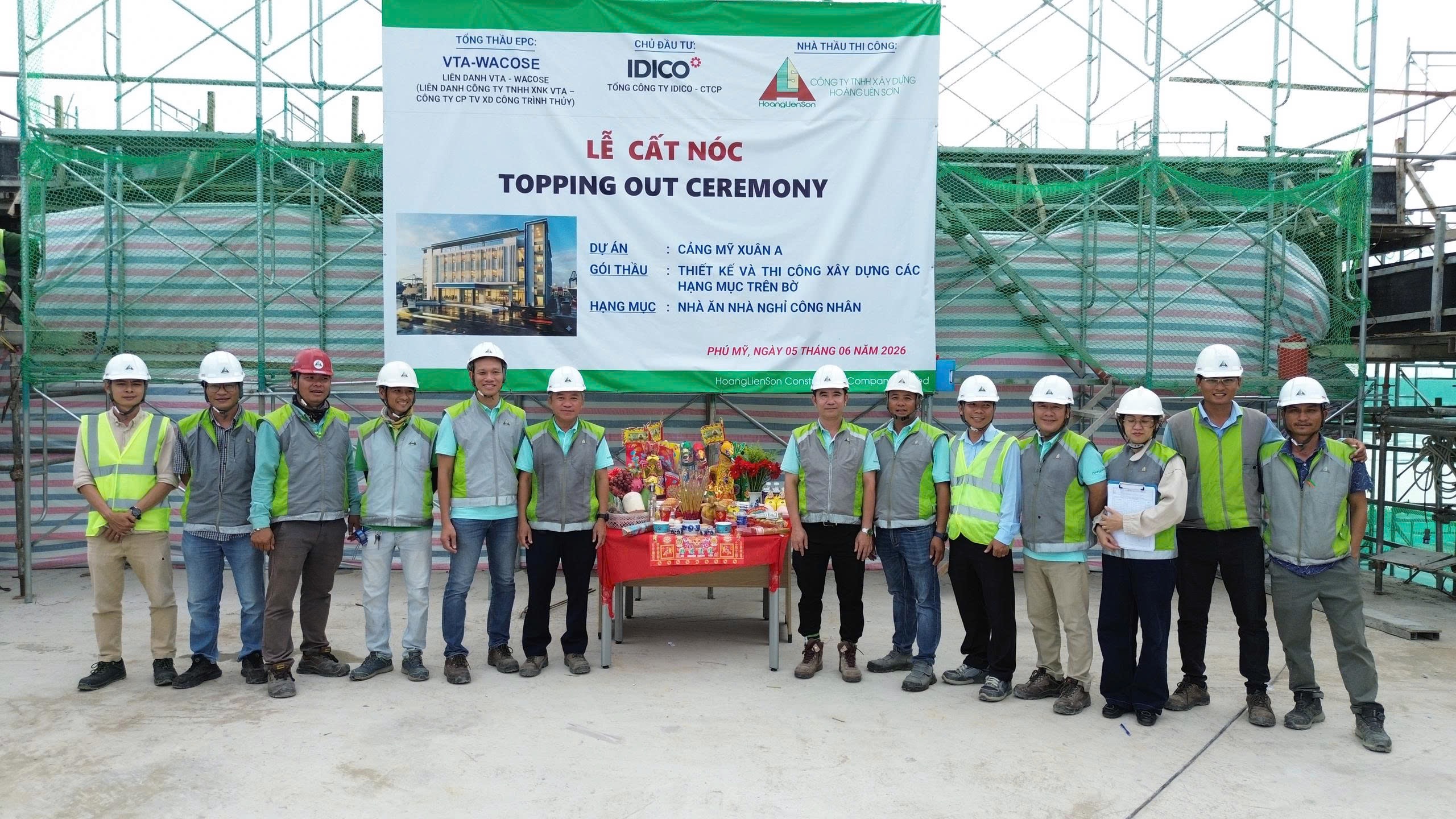 LỄ CẤT NÓC DỰ ÁN CẢNG MỸ XUÂN A
