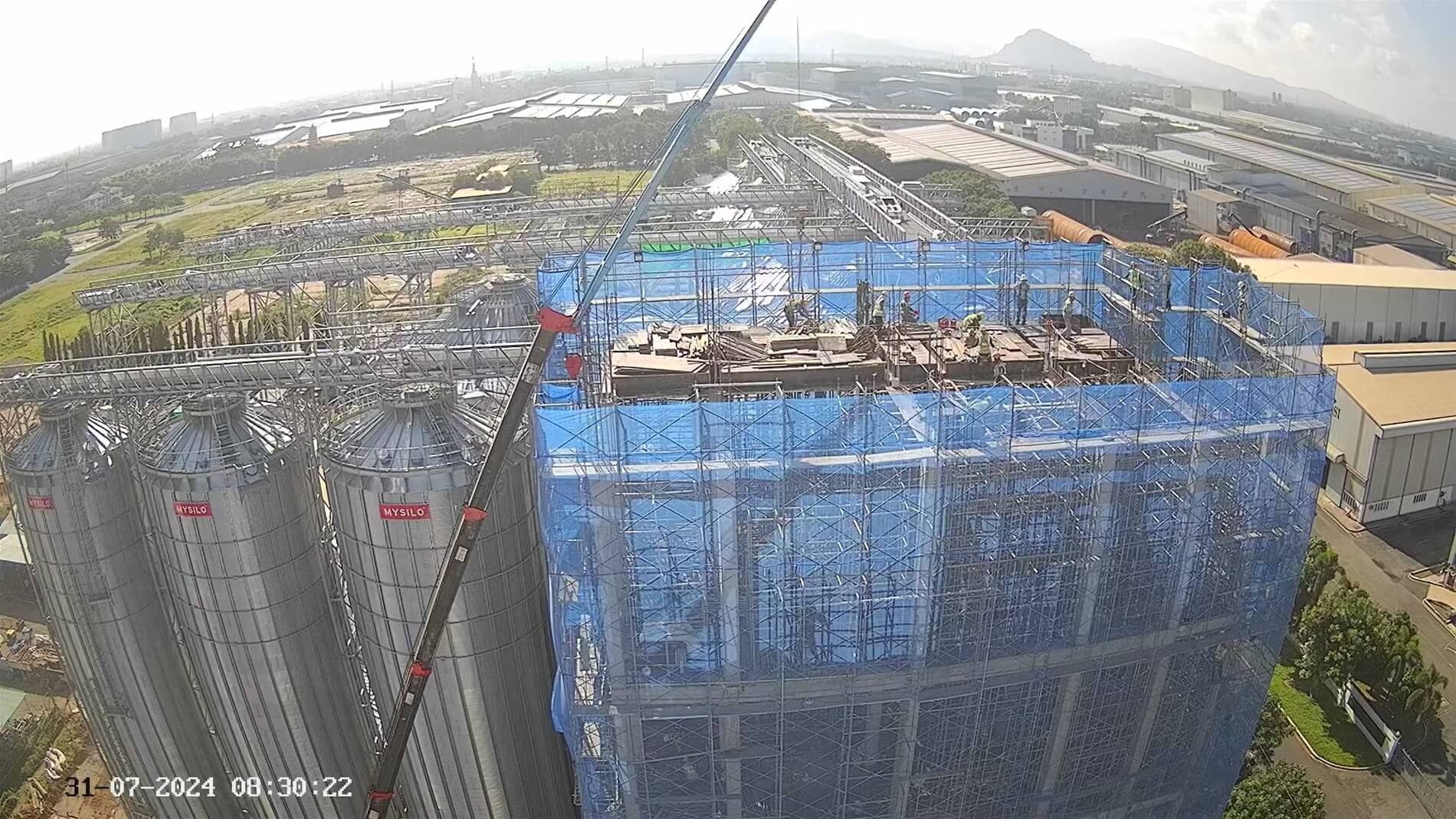 Mở rộng Nhà máy Bột mỳ MEKONG - Xây dựng Nhà Phối trộn & Silo chứa Bột mỳ